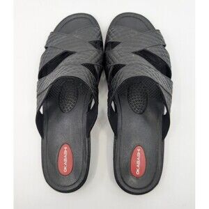 Okabashi Women's Sandals Black Cross Strap Size ML 8-9